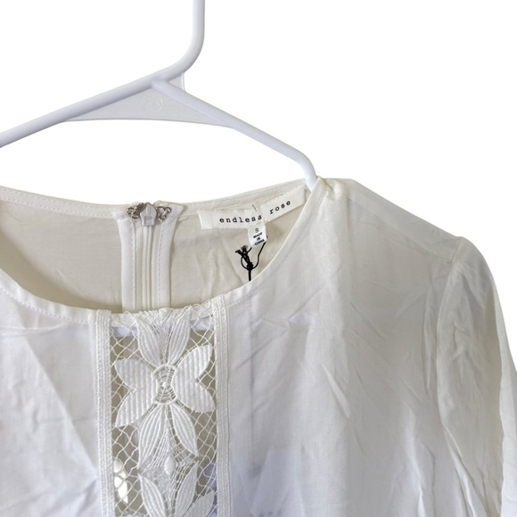 Endless Rose White Lace Insert Mini Dress - Picture 8 of 10